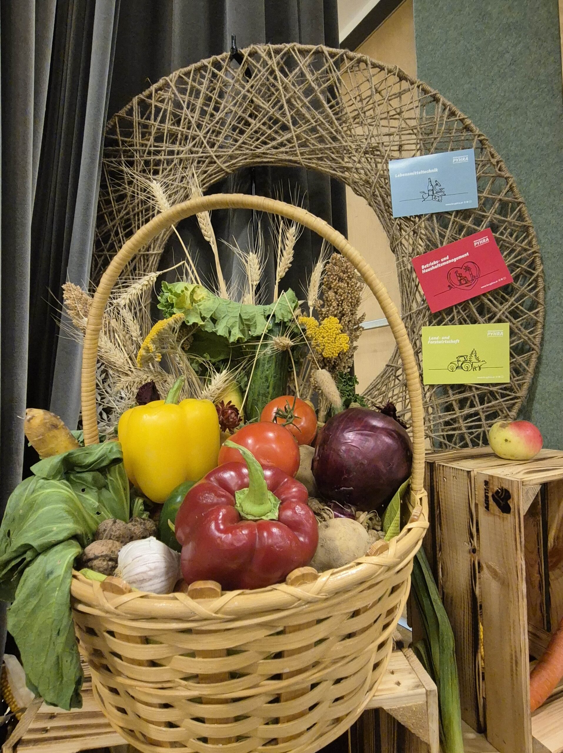 Erntedankfeier am Bildungszentrum Pyhra unter dem Motto: DANKBARKEIT für Wissen, Wachstum und Ernte