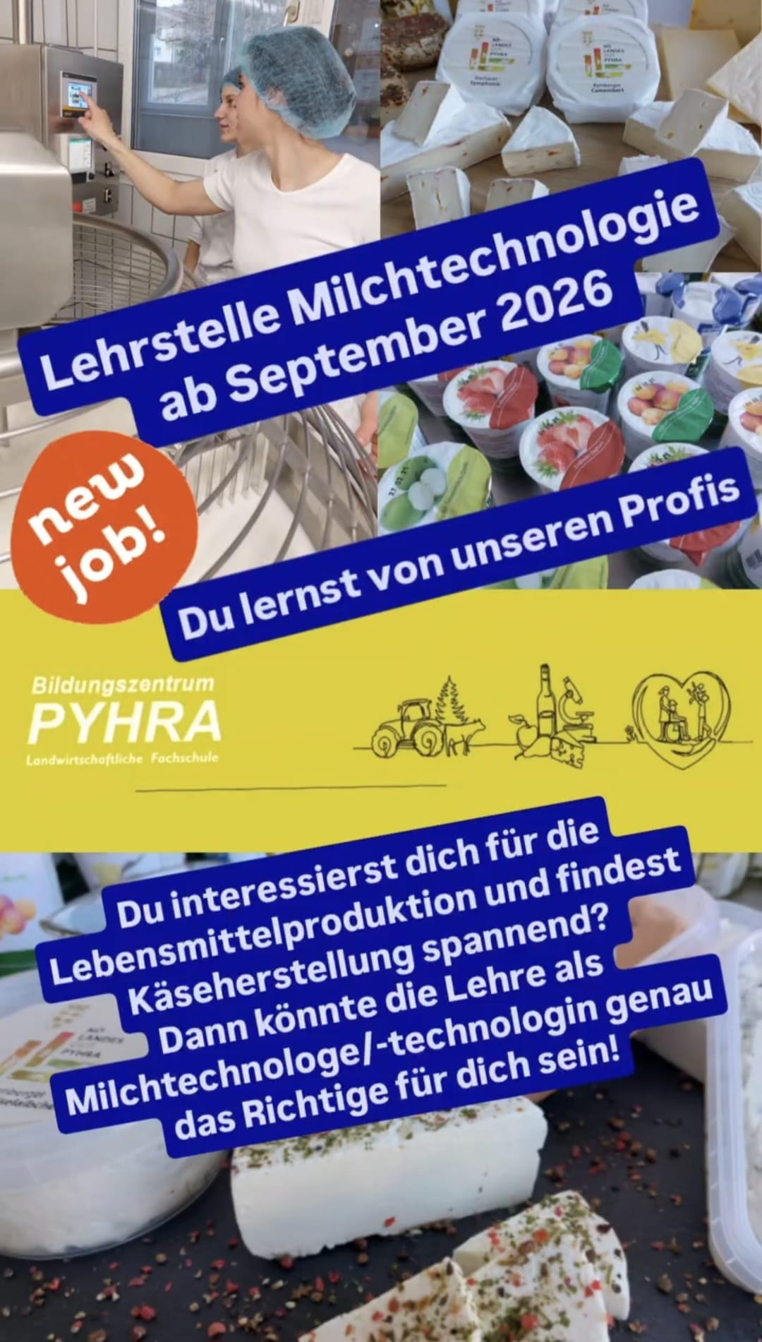 Lehrstelle Milchtechnologie ab September 2026