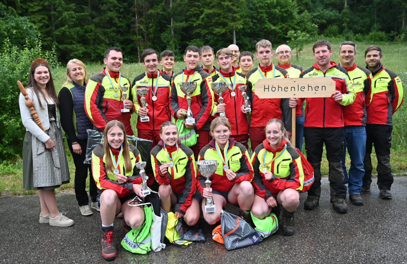 Bergbauernschule Hohenlehen dominiert den 36. Waldarbeitswettbewerb der Landwirtschaftsschulen in NÖ