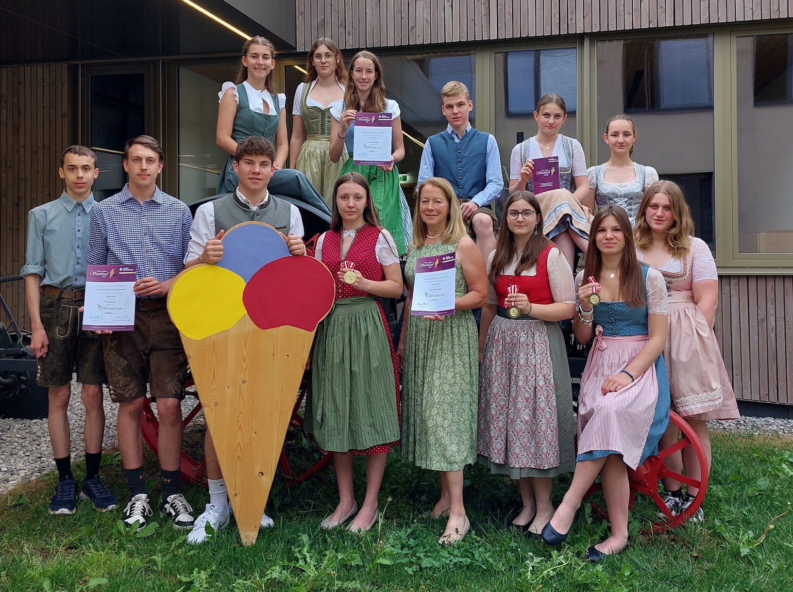 Höchstpunktezahl für Beerensorbet der LFS Pyhra – Speiseeisprämierung Goldenes Stanitzel 2026