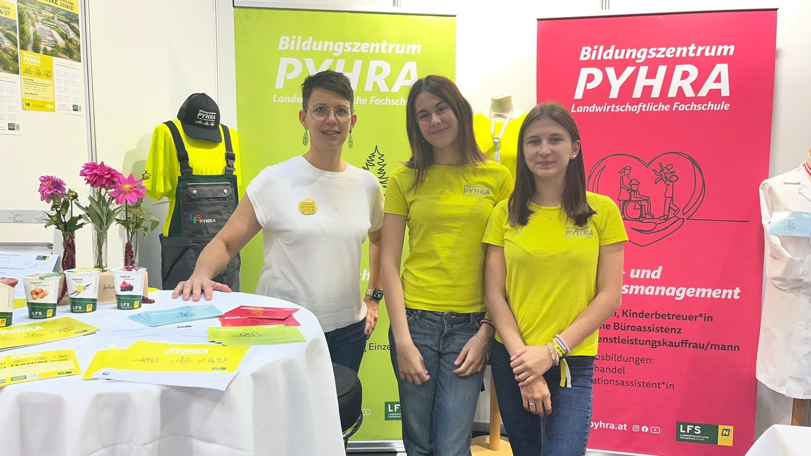 Unsere Schule unterwegs: LFS Pyhra bei Berufs- und Ausbildungsmessen in Niederösterreich