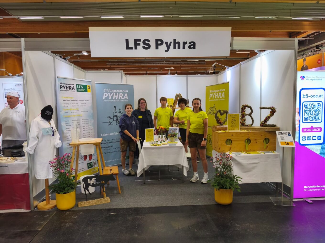 Der beste Schritt in deine Zukunft: Die Fachrichtung Lebensmitteltechnik präsentierte sich bei der Messe Jugend & Beruf in Wels