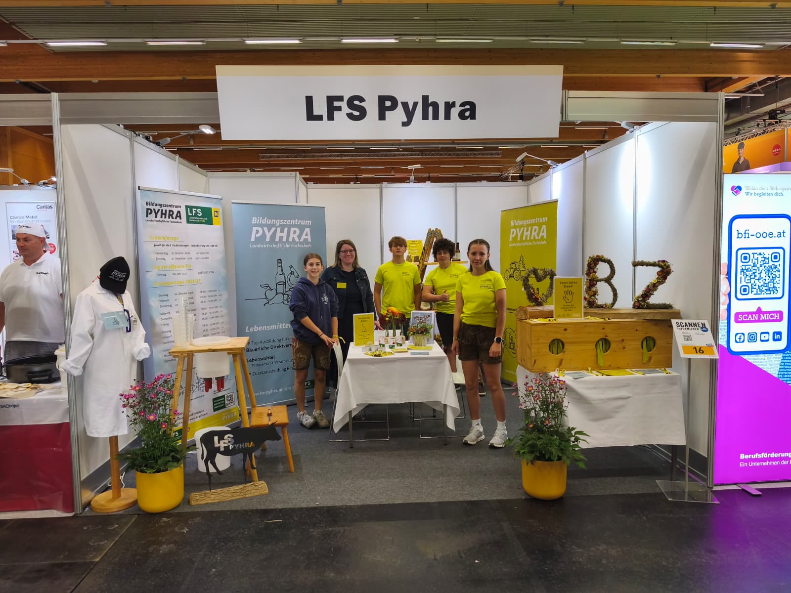 Der beste Schritt in deine Zukunft: Die Fachrichtung Lebensmitteltechnik präsentierte sich bei der Messe Jugend & Beruf in Wels